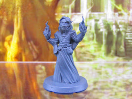 Elf Wizard Warlock Sorcerer Mage Player Character Mini Miniature 3D Print