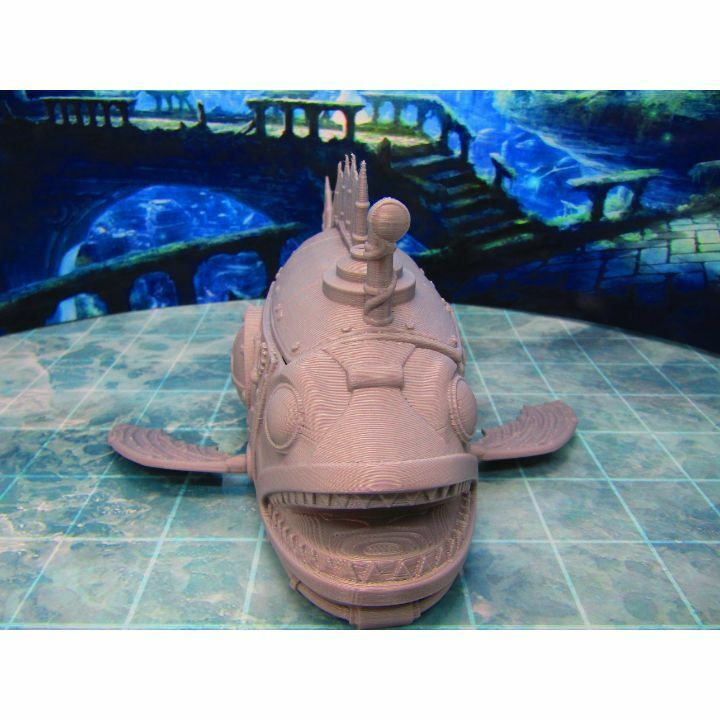 Mechanical Fish Shaped Diver Submarine Device Scenery Scatter Terrain Props