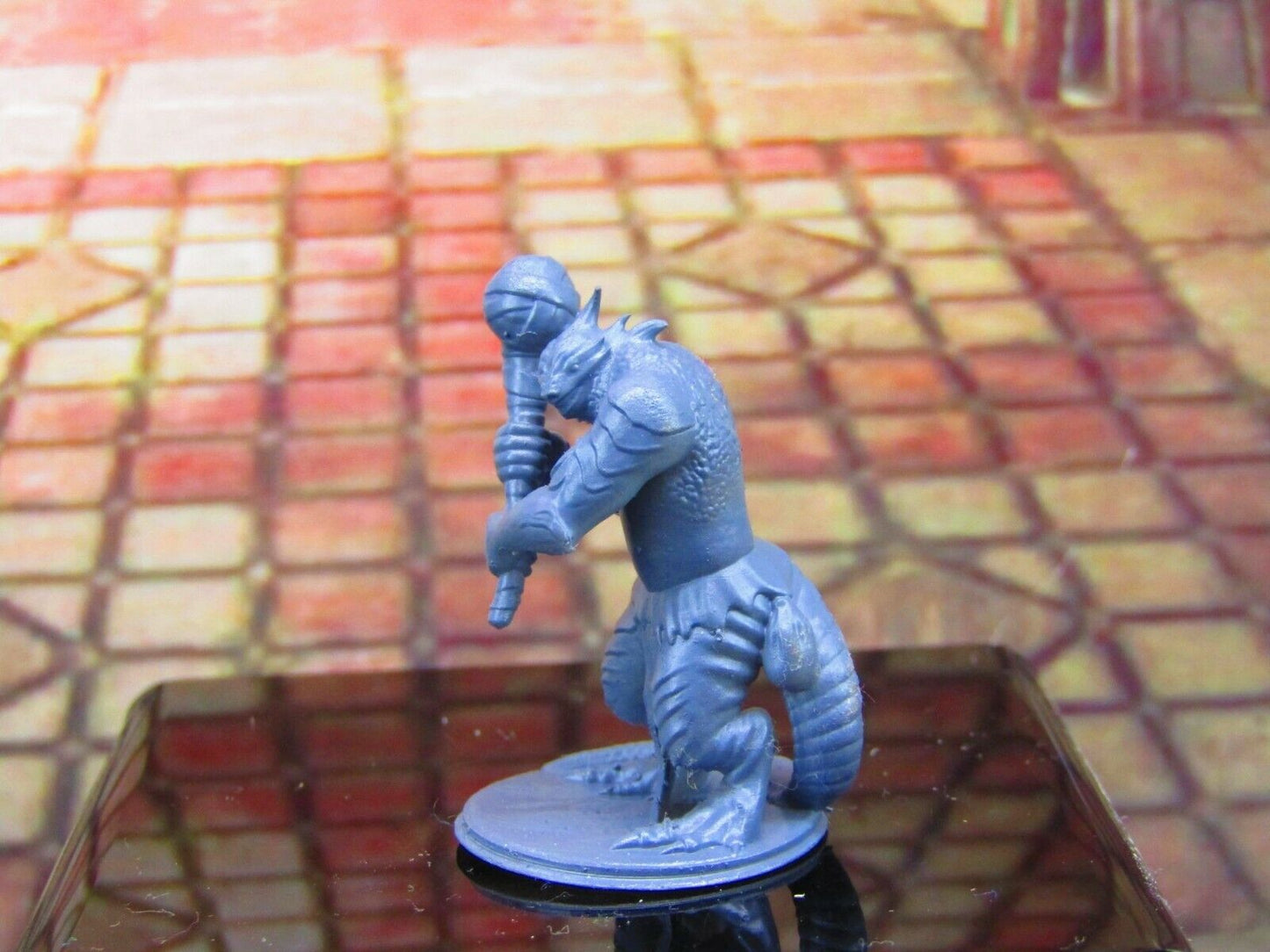 Lizardfolk Fighter Mini Miniature Model Character Figure 28mm/32mm Scale RPG