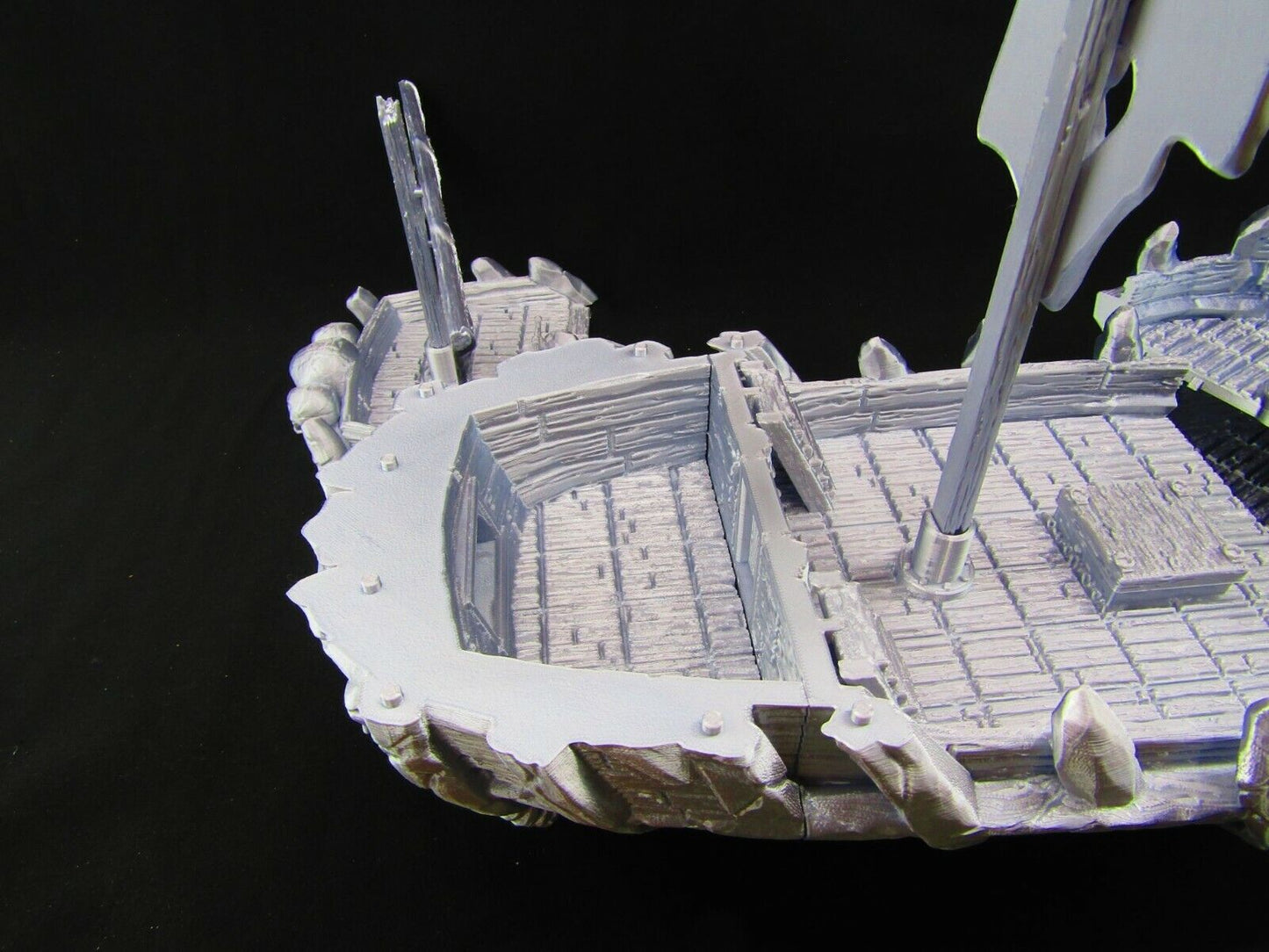 Devil's Scorn Undead Pirate Ship Haunted Boat Scatter Terrain Scenery 3D Printed