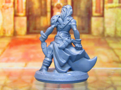 Human Bandit Rogue Mercenary Dual Weapon Mini Miniature Figure 3D Printed Model