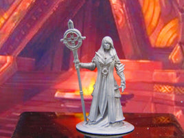 Female Holy Priest w/ Staff Human Mini Miniature Model Character Figure