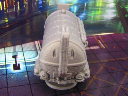 Hover Tanker Space Vehicle Car Scenery Scatter Terrain 3D Printed Model 28/32mm