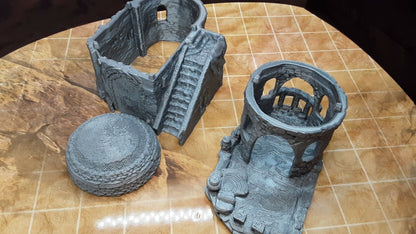 2 Floor Arabian Desert Domed Roof House Scatter Terrain Tabletop Scenery