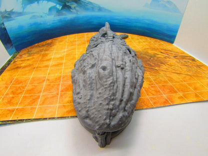 Large Beached Dead Whale Carcass Lair Hideout Terrain Scenery 3D Printed Model