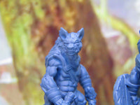 
              3pc Hyenaman Tribe War Party Mini Miniature Figure 3D Printed Model 28/32mm
            