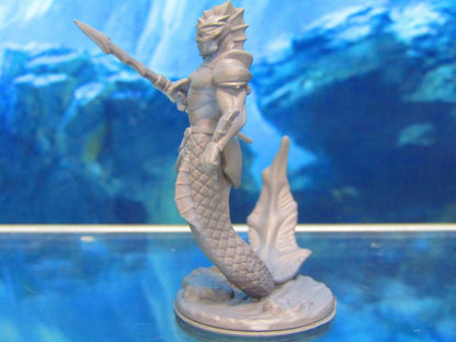 Merfolk Merman Warrior W/ Spear Javelin