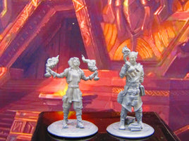 Male & Female Alchemist Mad Scientist Pair Mini Miniature Model Character Figure