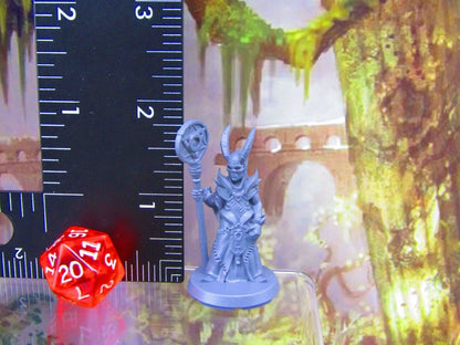 Skull Faced Cultist Zealot Leader Mini Miniatures 3D Printed Resin Model Figure