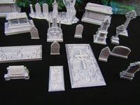 
              27pc Grave Tombstone Set Graveyard / Cemetery Scatter Terrain Scenery 3D Print
            