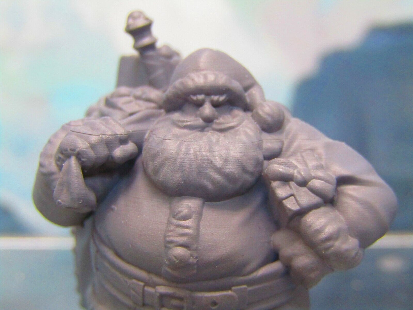 Dwarven Santa Claus Dwarf Christmas Mini Miniature Figure 3D Printed Model