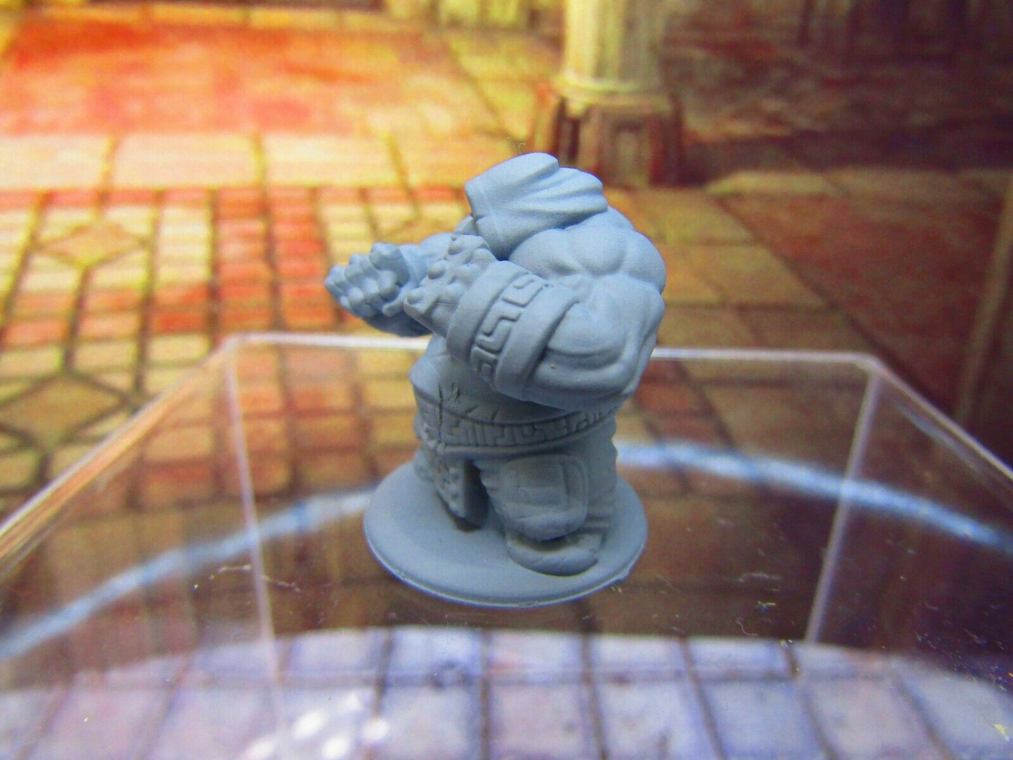 Dwarven Bar Room Brawler Boxer Fighter Mini Miniature Dwarf 3D Printed Model