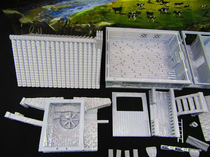 Large Village Center Mill, Stable, Blacksmith, Shops, Tavern & Inn Scatter