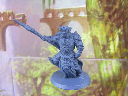 Hobgoblin Spearman Mini Miniatures 3D Printed Resin Model Figure 28/32mm Scale