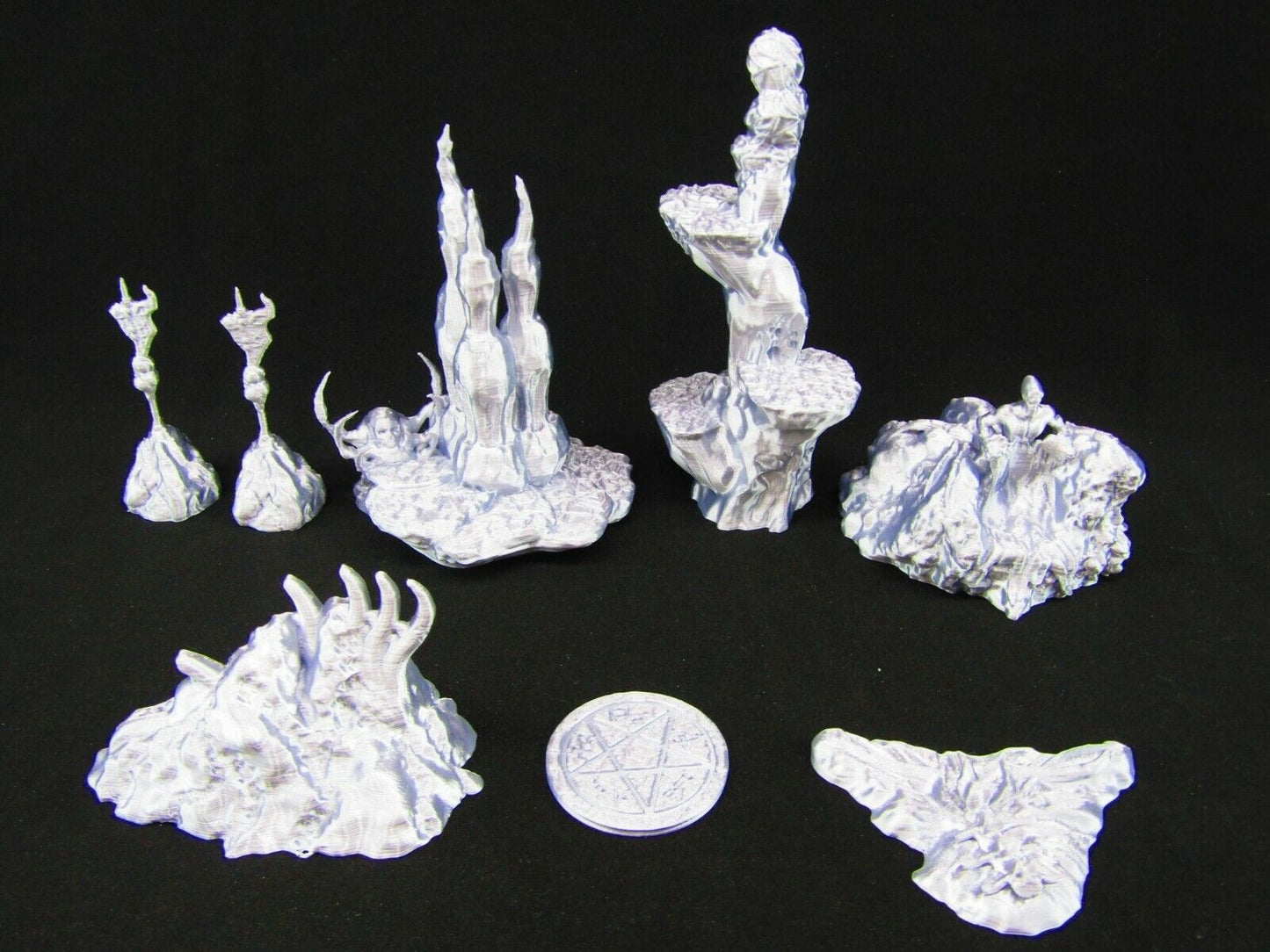 Demon's Lair Abyss Scatter Terrain Scenery 3D Printed Mini Miniature Model