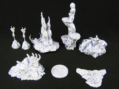 Demon's Lair Abyss Scatter Terrain Scenery 3D Printed Mini Miniature Model