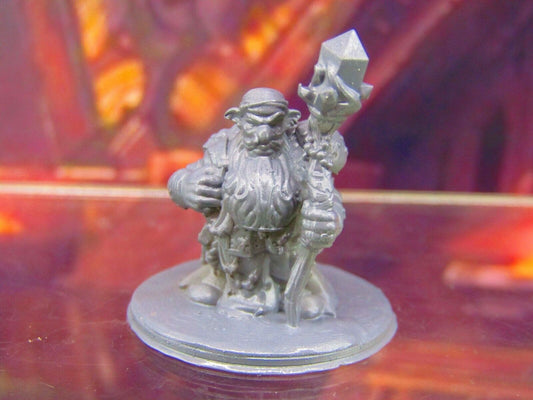Deep Gnome Wanderer w/ Crystal Staff Mini Miniature Figure 3D Printed Model