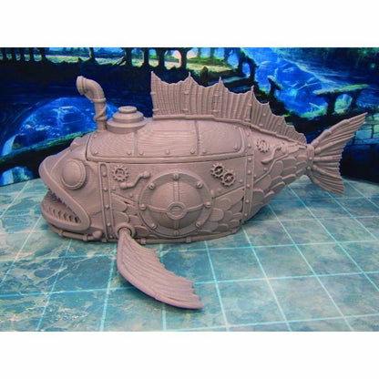 Mechanical Fish Shaped Diver Submarine Device Scenery Scatter Terrain Props