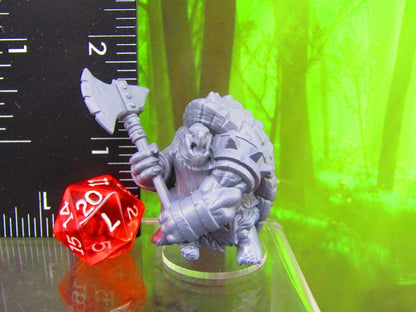 Tortle Barbarian Turtle Man Race Mini Miniature Figure 3D Printed Model 28/32mm