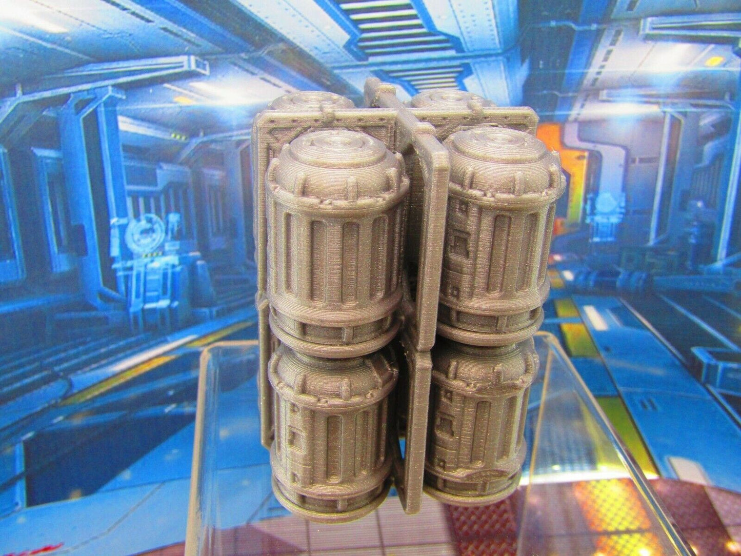 10pc Stackable Barrels and Rack Dock Cargo Set Scenery Scatter Terrain 3D Print