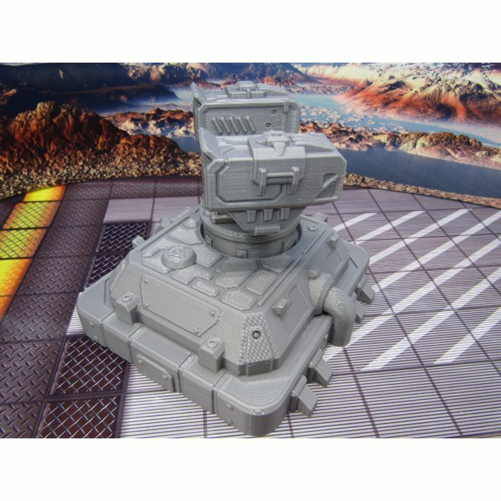 Large Short Range Missile Turret Scatter Terrain Scenery Miniature 3D Printed