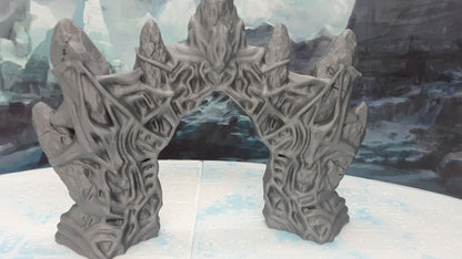 Ice Palace Castle Gates Scatter Terrain Set Scenery 28mm Dungeons & Dragons