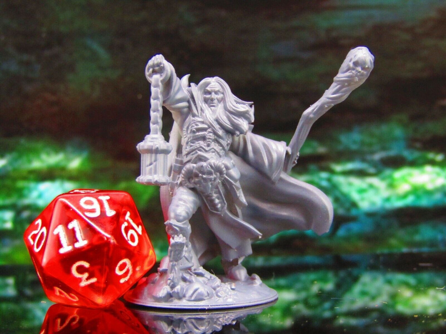 Male Necromancer A Mini Miniature Model Character Figure 28mm/32mm Scale