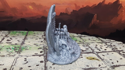 Boneyard Skull Bone Throne 28mm Scale Dungeons & Dragons Scatter Terrain
