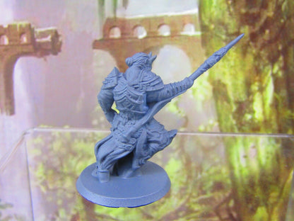 Hobgoblin Spearman Mini Miniatures 3D Printed Resin Model Figure 28/32mm Scale