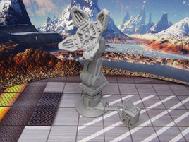 Com Tower Radio Beacon Post Scatter Terrain Scenery Miniature 3D Printed Model