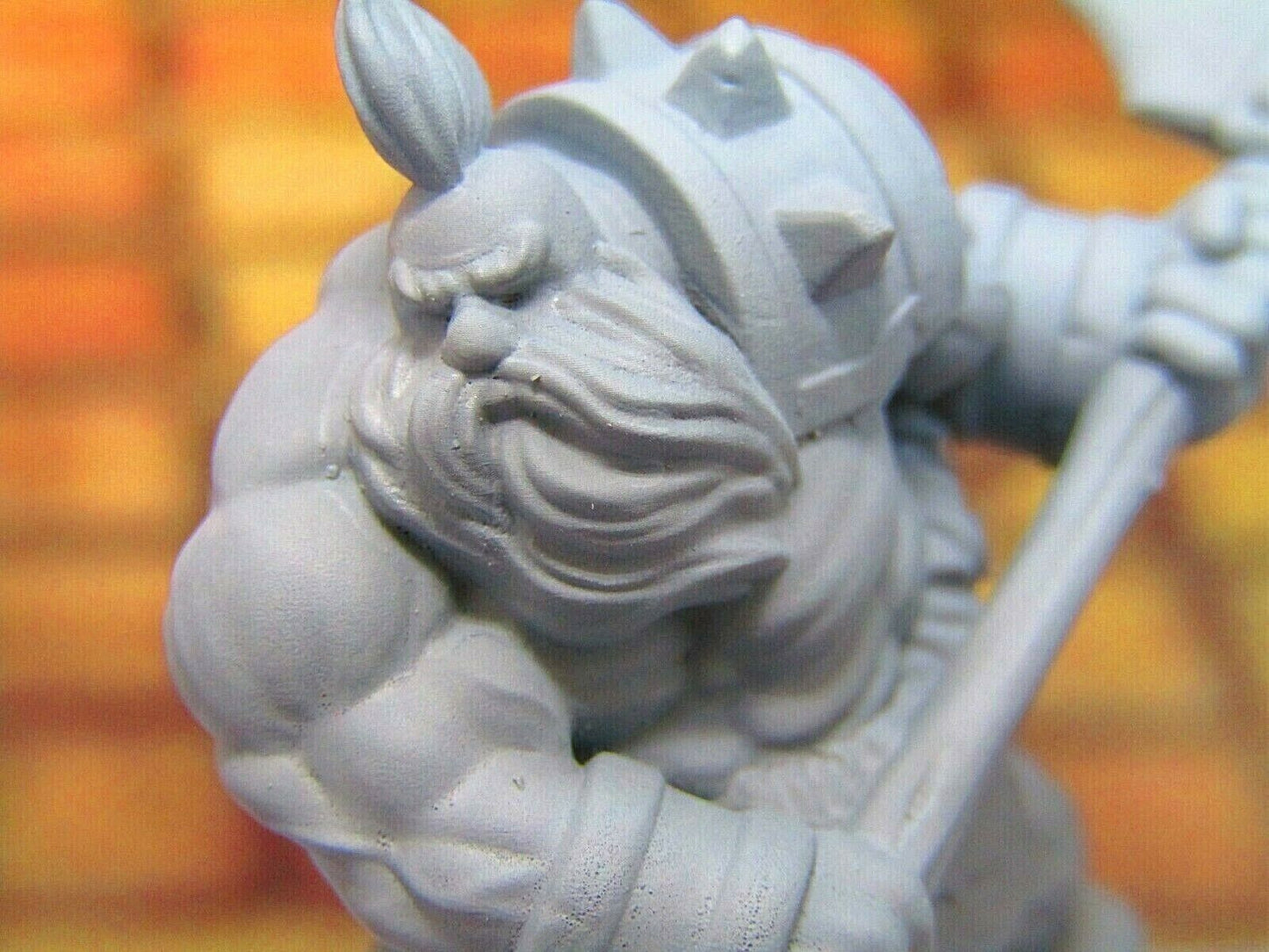 Dwarven Barbarian Berserker Mini Miniature Dwarf 3D Printed Model 28/32mm Scale
