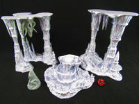 
              Wet Cavern Stalagmite Stalactite Set w/ Roper Monster Scatter Terrain Scenery 3D
            