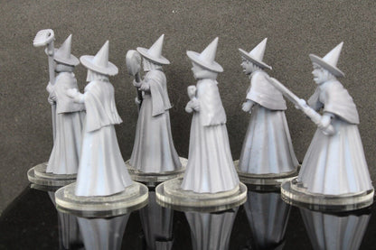 6pc Witches Set Mini Miniature RPG Tabletop Gaming Wargaming D&D