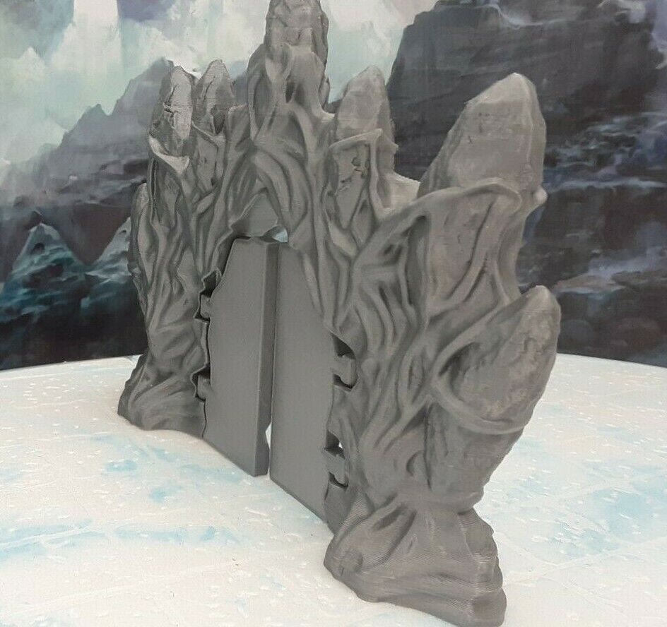 Ice Palace Castle Gates Scatter Terrain Set Scenery 28mm Dungeons & Dragons