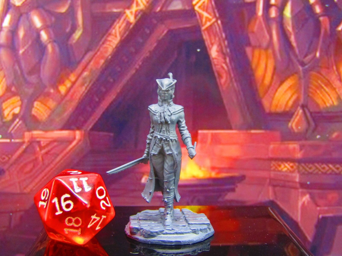 Female Monster / Vampire / Werewolf Hunter Mini Miniature Model Character Figure