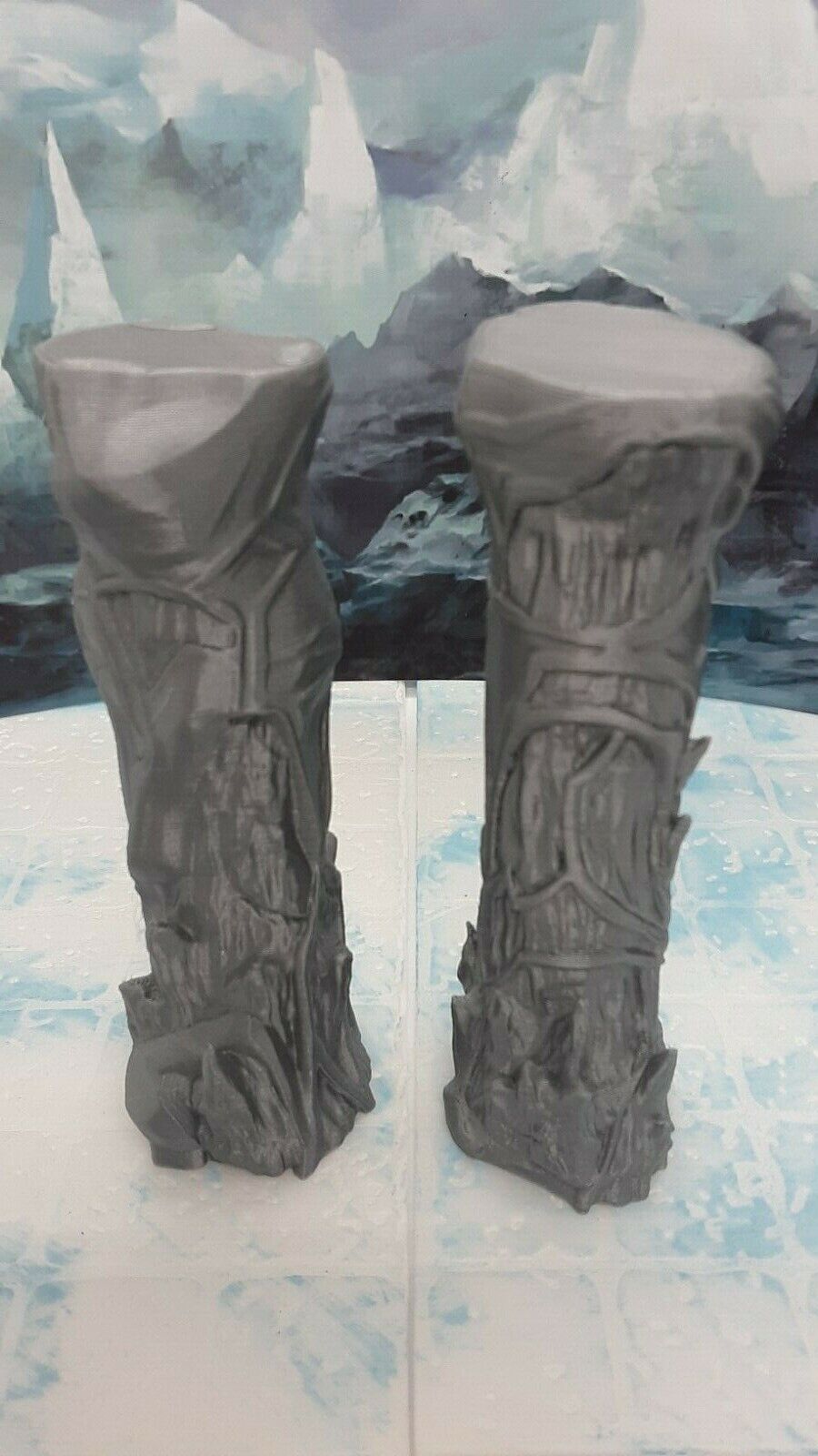 Ice Palace Castle Foyer Scatter Terrain Set Scenery 28mm Dungeons & Dragons