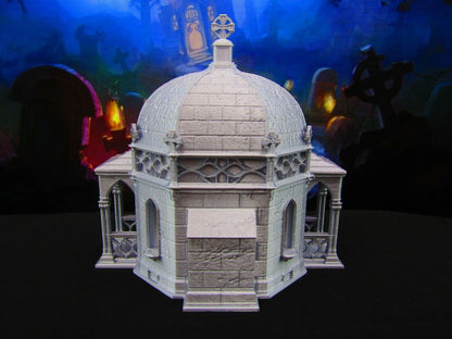 Large Domed Mausoleum for Graveyard / Cemetery Scatter Terrain Scenery 3D Print