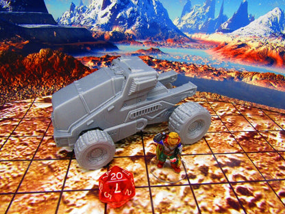 Explorer Surface Buggy ATV Vehicle Scatter Terrain Scenery Miniature 3D Printed