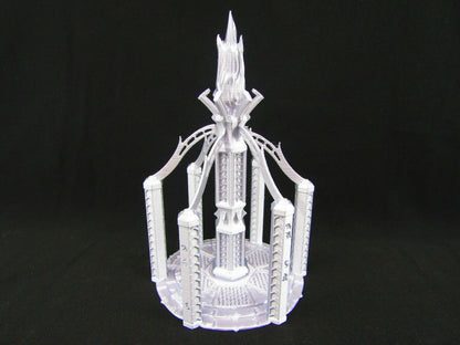 Summoning Circle Magic Tower w/ Flame Mini Miniature Figure 3D Printed Model
