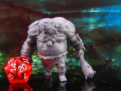 Large Ogre Mauler Monster W/ Club Mini Miniature Model Character Figure