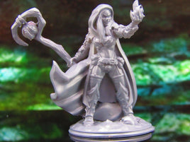 Female Necromancer A Mini Miniature Model Character Figure 28mm/32mm Scale