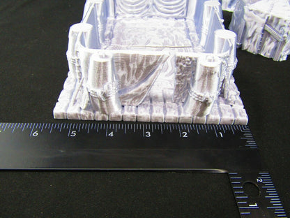 Barbarian Village Camp Set Scatter Terrain Scenery 3D Printed Mini Miniature