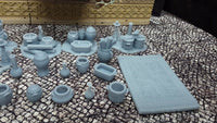 
              18 Piece Set Market Bazaar Shop Scatter Terrain Scenery Mini Miniatures Tabletop
            
