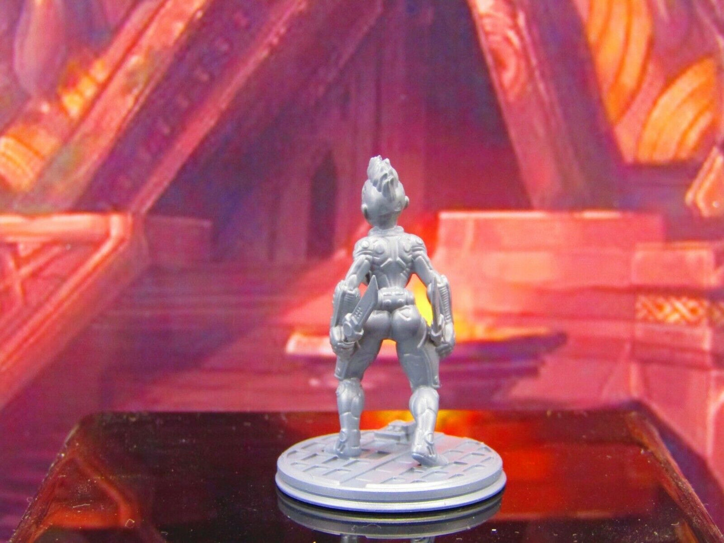 Keelie Cyberpunk Cyborg Female Mini Miniature Model Character Figure 28mm/32mm