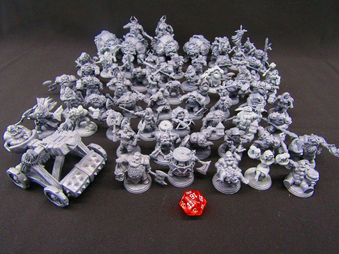 61pc Hold my Dwarf Set Mini Miniatures 3D Printed Player Characters NPC 28/32mm