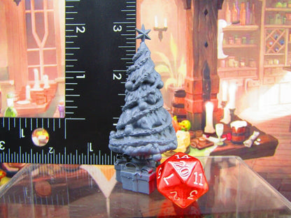 Christmas Tree w/ Gifts Scatter Terrain Scenery Tabletop Gaming Mini Miniature