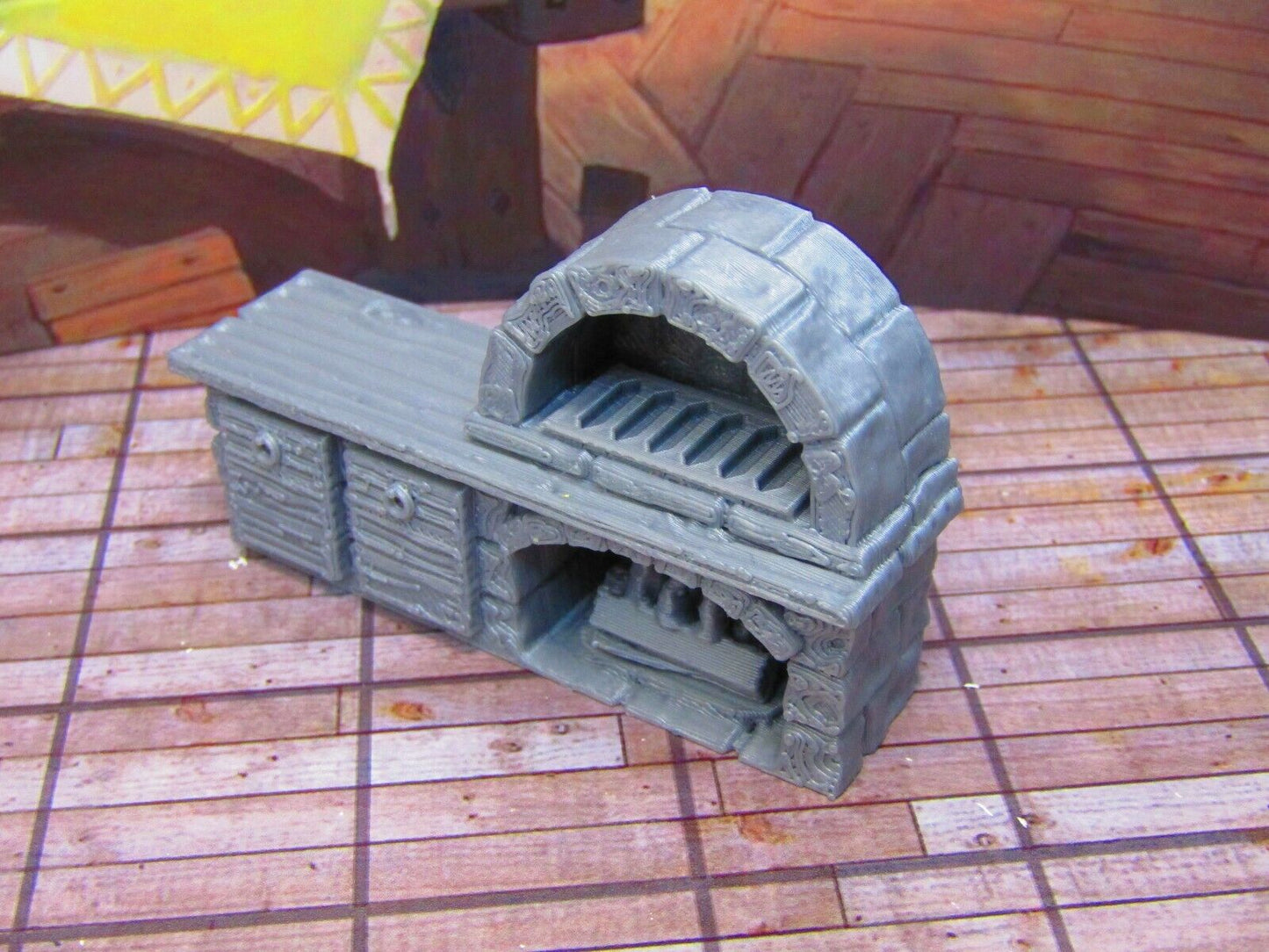 Inn Tavern Restaurant Kitchen Bakery Wood Fire Oven Scenery Scatter Terrain