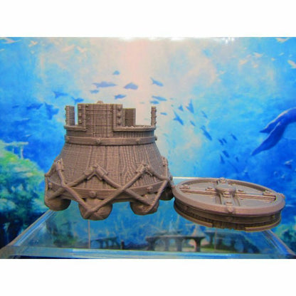 Treasure Hunters Ocean Underwater Diving Bell Scenery Scatter Terrain Props