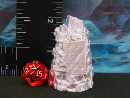 Rocky Cairn Rock Piles Sign Scatter Terrain Scenery 3D Printed Model 28/32mm