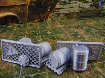 2pc Junk Street Rubble F Scatter Terrain Scenery Wasteland Apocalypse Dystopian